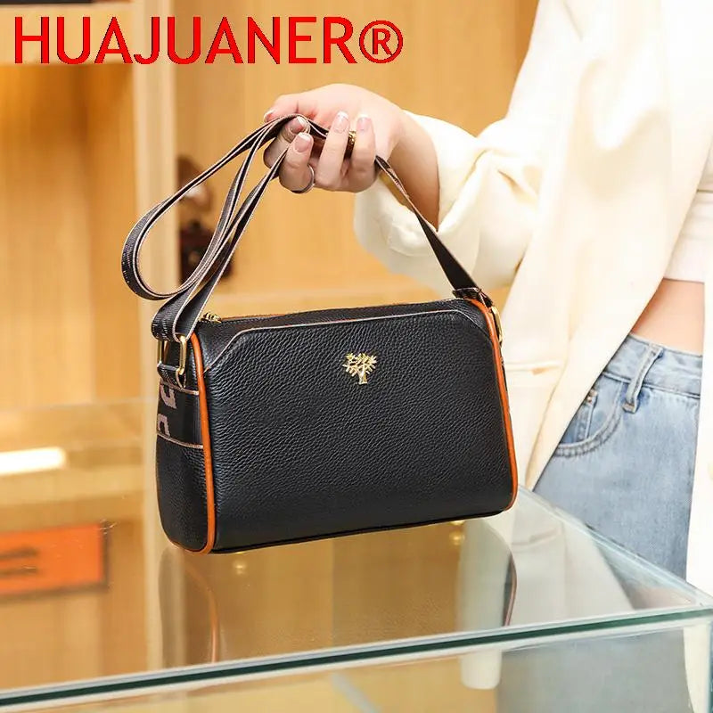 Women Crossbody Bags Cow Leather Handbags Shoulder Bags