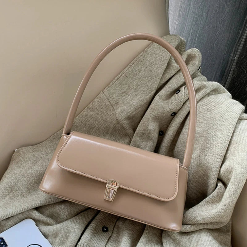 Women's Crossbody Bag Underarm Shoulder Handbag Solid