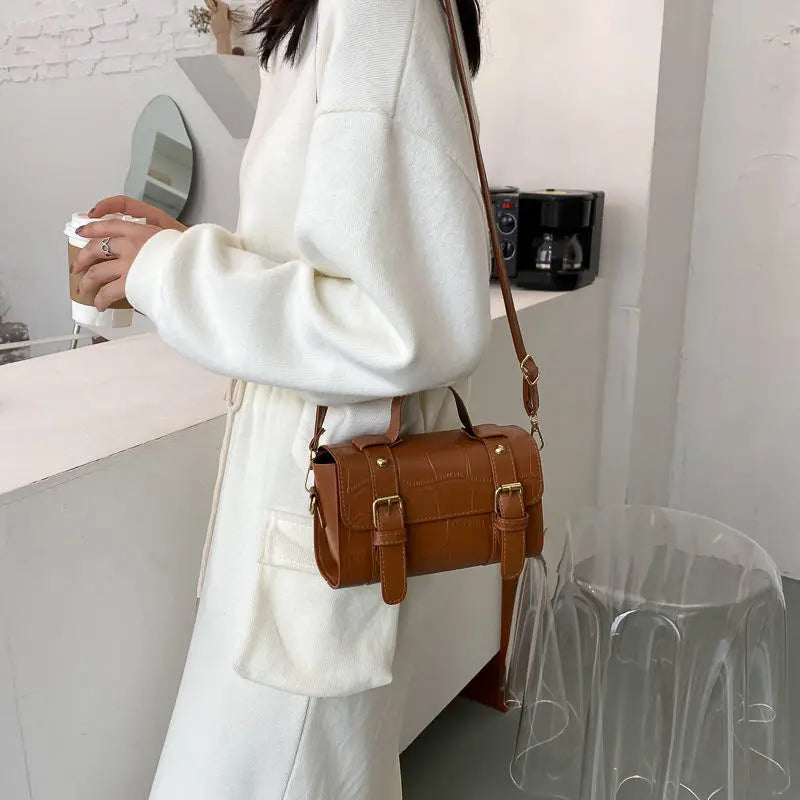 Fashionable Small Square Bag Tide Wild Shoulder Messenger Bags for Women