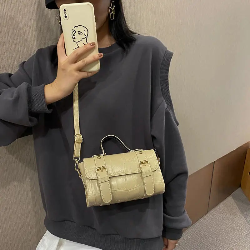Fashionable Small Square Bag Tide Wild Shoulder Messenger Bags for Women