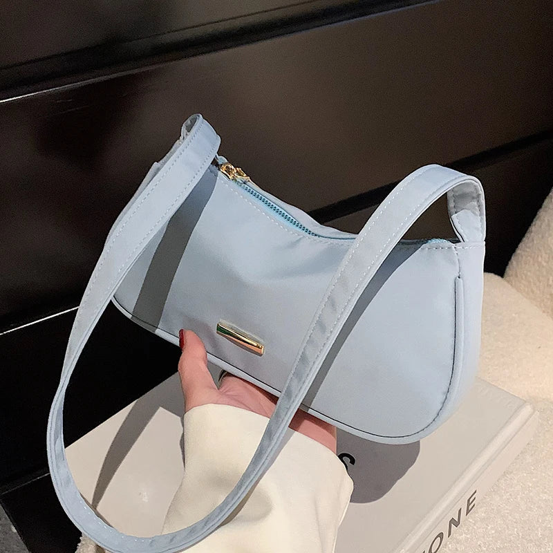 Oxford Underarm Crossbody Shoulder Bag Women Handbag Purses