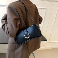 Women's Small PU Leather Shoulder Bag Winter Side Handbag