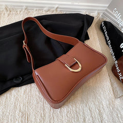 Women's Small PU Leather Shoulder Bag Winter Side Handbag
