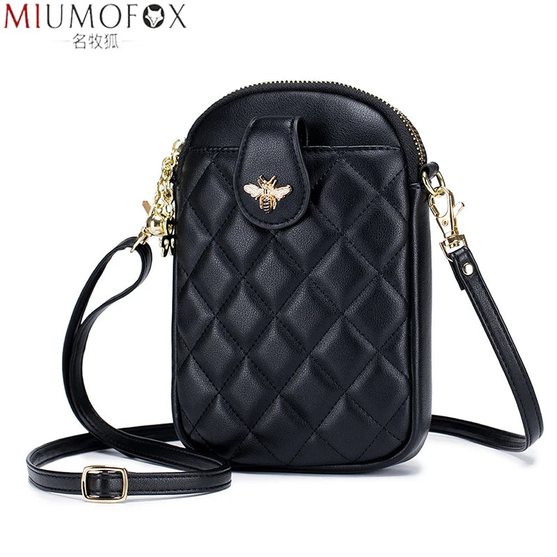 Soft Leather Crossbody Bags Women Phone Bag Small Female Shoulder Bags