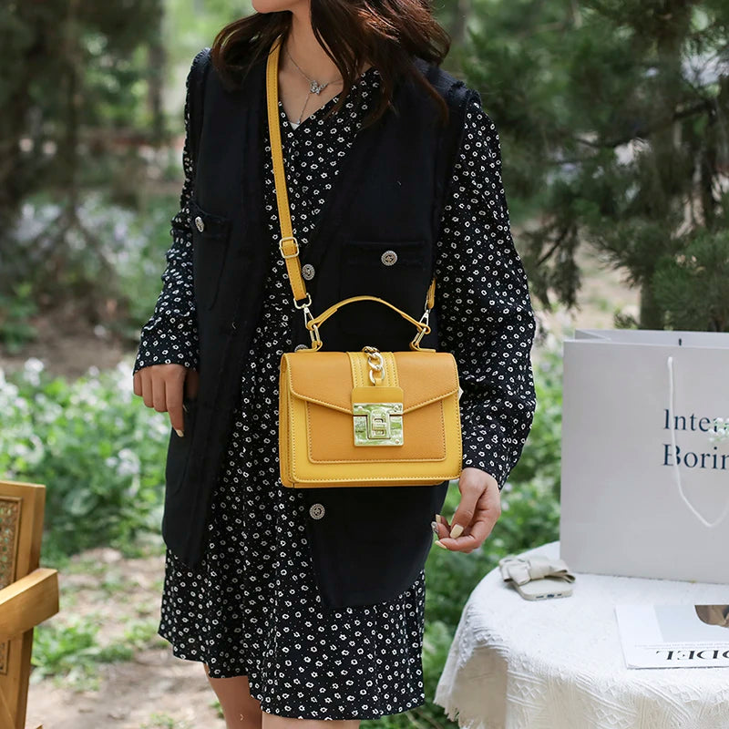 Vegan Leather Crossbody Bag Women Messenger Tote High Quality