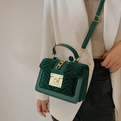 Velvet Handbag Purse Women Crossbody Bags Winter Ladies Messenger Bags Tote