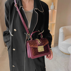 Velvet Handbag Purse Women Crossbody Bags Winter Ladies Messenger Bags Tote