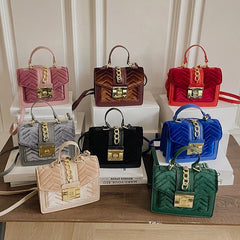Velvet Handbag Purse Women Crossbody Bags Winter Ladies Messenger Bags Tote