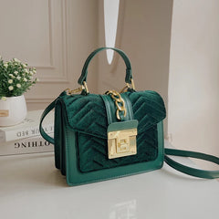 Velvet Handbag Purse Women Crossbody Bags Winter Ladies Messenger Bags Tote