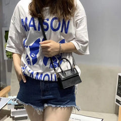 Small Crossbody Bag Women PU Leather Handbag Mini Chain Shoulder Messenger