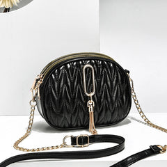 Evening Bag Women's Handbag Chain Tassel Female Tote Bags Crossbody PU Leather W