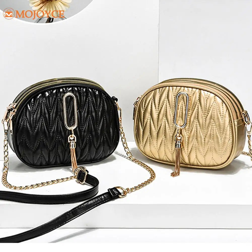 Evening Bag Women's Handbag Chain Tassel Female Tote Bags Crossbody PU Leather W