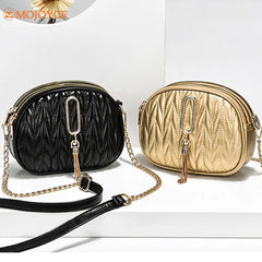 Evening Bag Women's Handbag Chain Tassel Female Tote Bags Crossbody PU Leather W