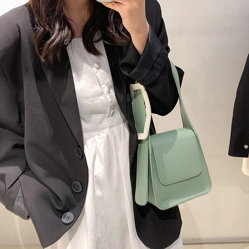 Women's Leather Shoulder Bag Handbag Purses Travel Totes Ins Bag