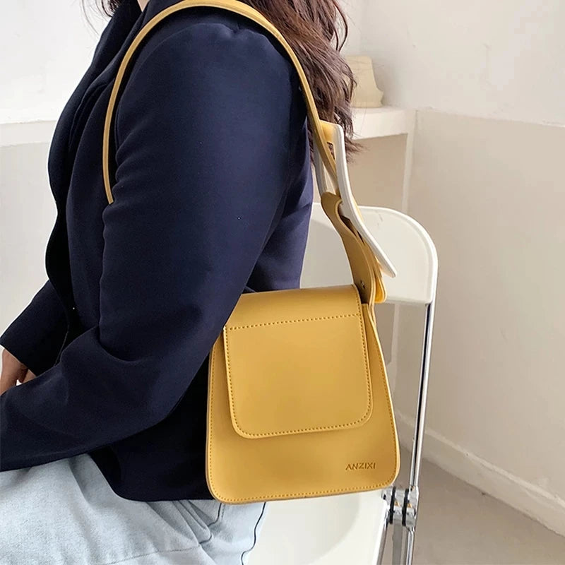 Women's Leather Shoulder Bag Handbag Purses Travel Totes Ins Bag