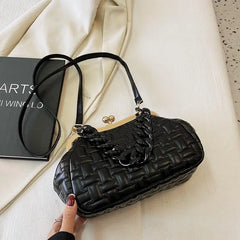 Leather Evening Bag Women Crossbody Tote Satchel Classic Handbag