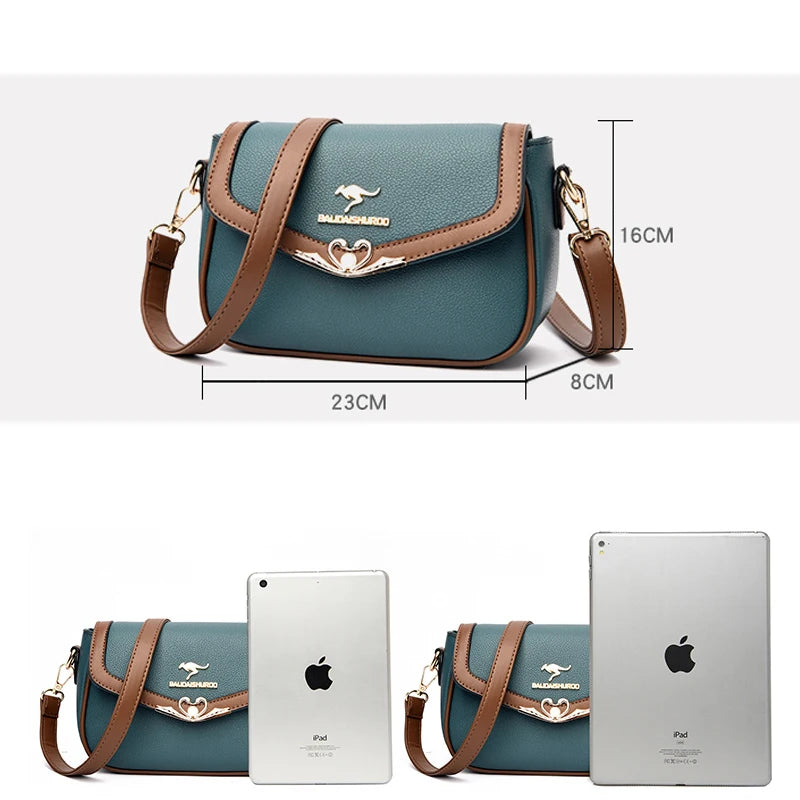 Casual Shoulder Bag Women's High PU Leather Crossbody Wallet