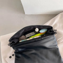 Leather Shoulder Bag Chains Bolsa Flap Bags for Girls