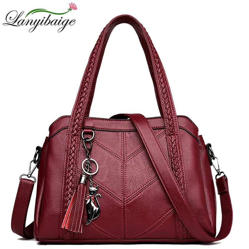 Women Crossbody Bag Leather Shoulder Casual Ladies Handbags
