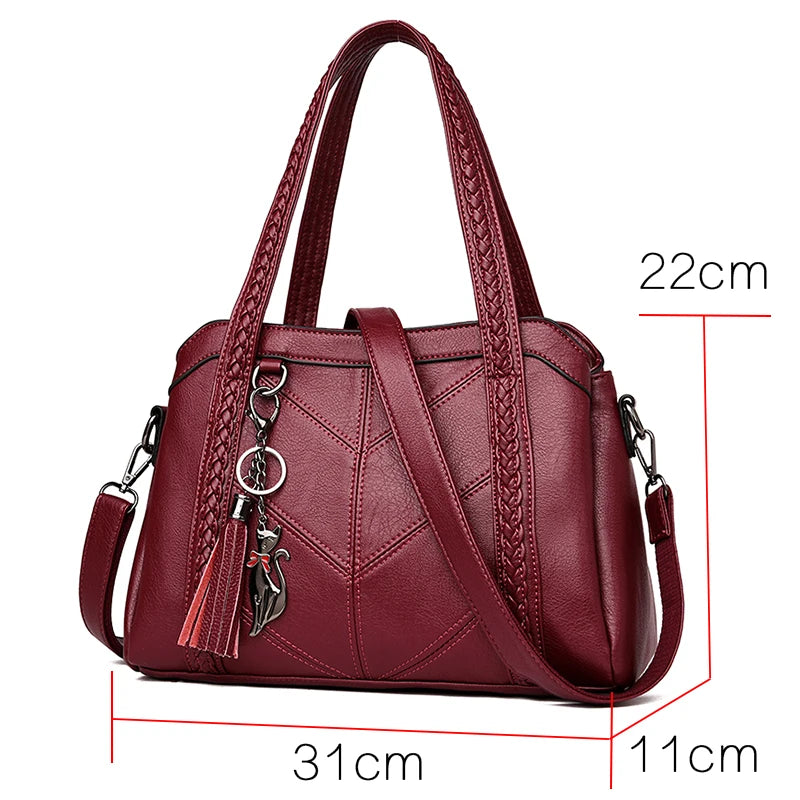 Women Crossbody Bag Leather Shoulder Casual Ladies Handbags