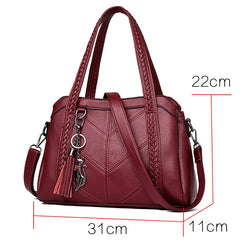 Women Crossbody Bag Leather Shoulder Casual Ladies Handbags