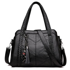 Women Crossbody Bag Leather Shoulder Casual Ladies Handbags