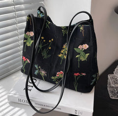Large Flowers Tote Bag Women's Handbag High Capacity Shoulder Bags