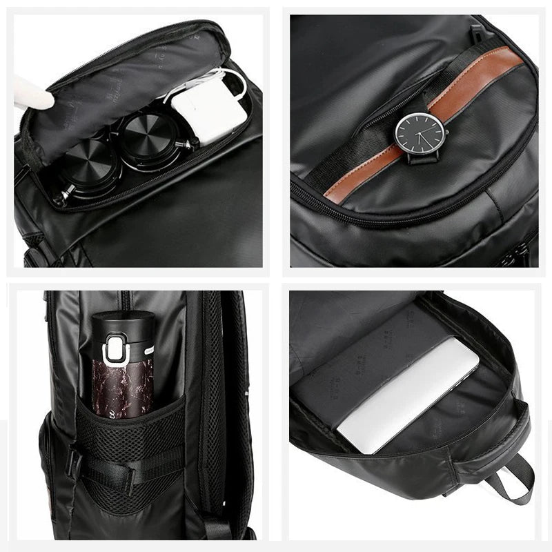 Men's Business Laptop Backpack Waterproof School Bag