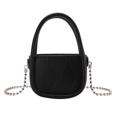 Mini Tote Bag PU Leather Women's Handbag Chain Shoulder Messenger Purses
