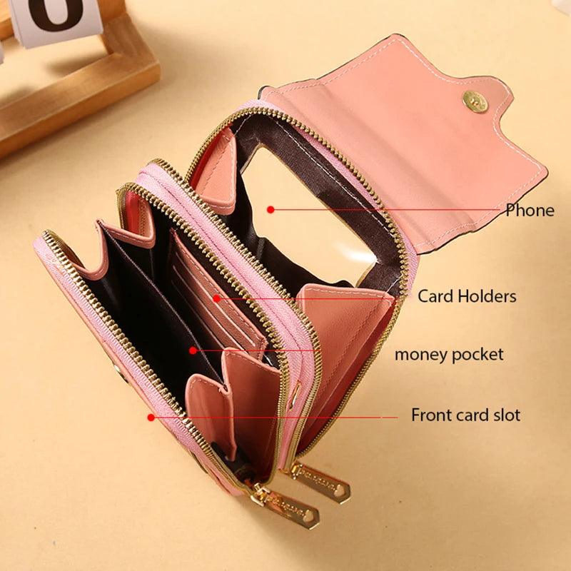 Mini Women Shoulder Bags Soft PU Leather Phone Crossbody Bag