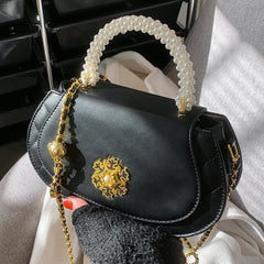 Pearls Tote Handbag Clutch Purses Shoulder Crossbody Bag