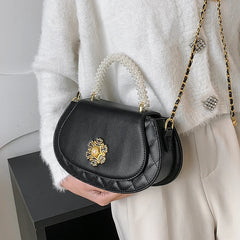 Pearls Tote Handbag Clutch Purses Shoulder Crossbody Bag