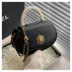 Pearls Tote Handbag Clutch Purses Shoulder Crossbody Bag