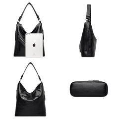 Soft Leather Ladies Messenger Bag High Capacity Tassel Handbag