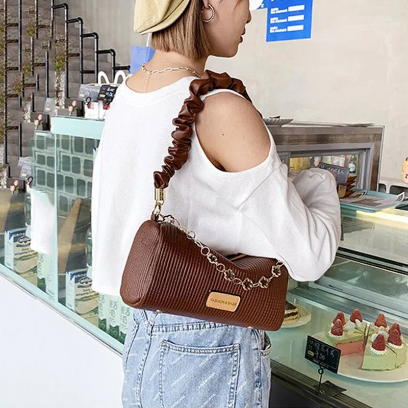 PU Leather Shoulder Bag Small Square Bag Lady Crossbody Bag Handbag