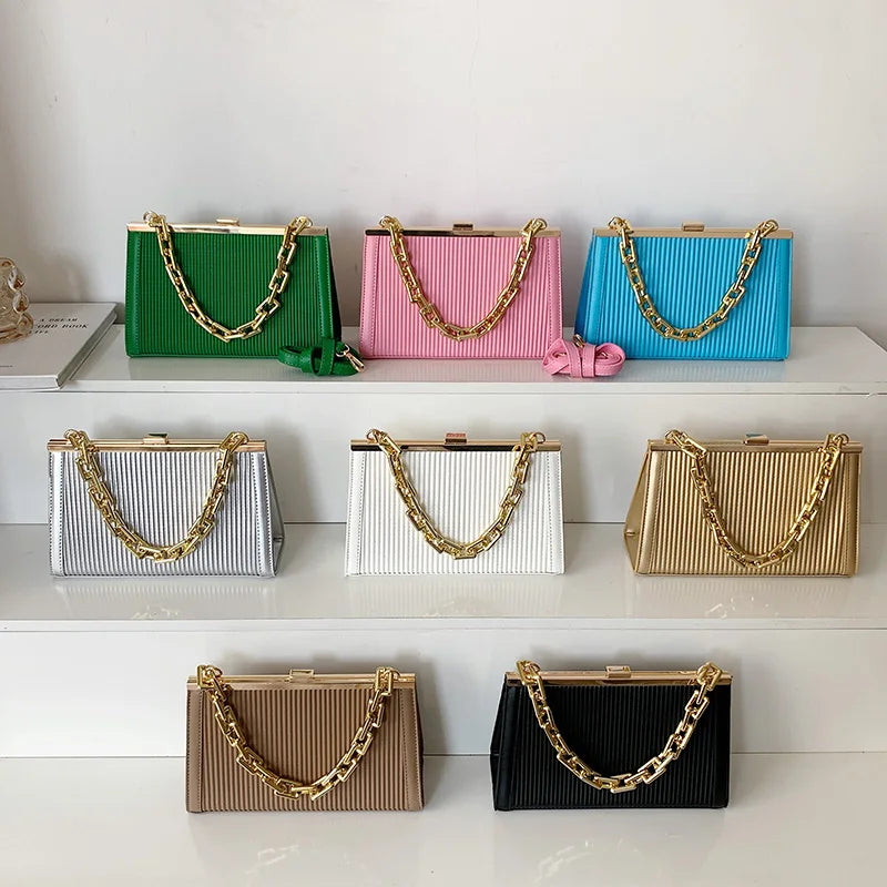 Pink Shoulder Bag Party Crossbody Chain Axillary Bag