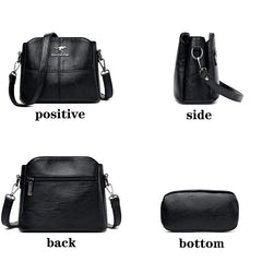 Soft Leather Ladies Shoulder Bags Casual Crossbody Bags for Women