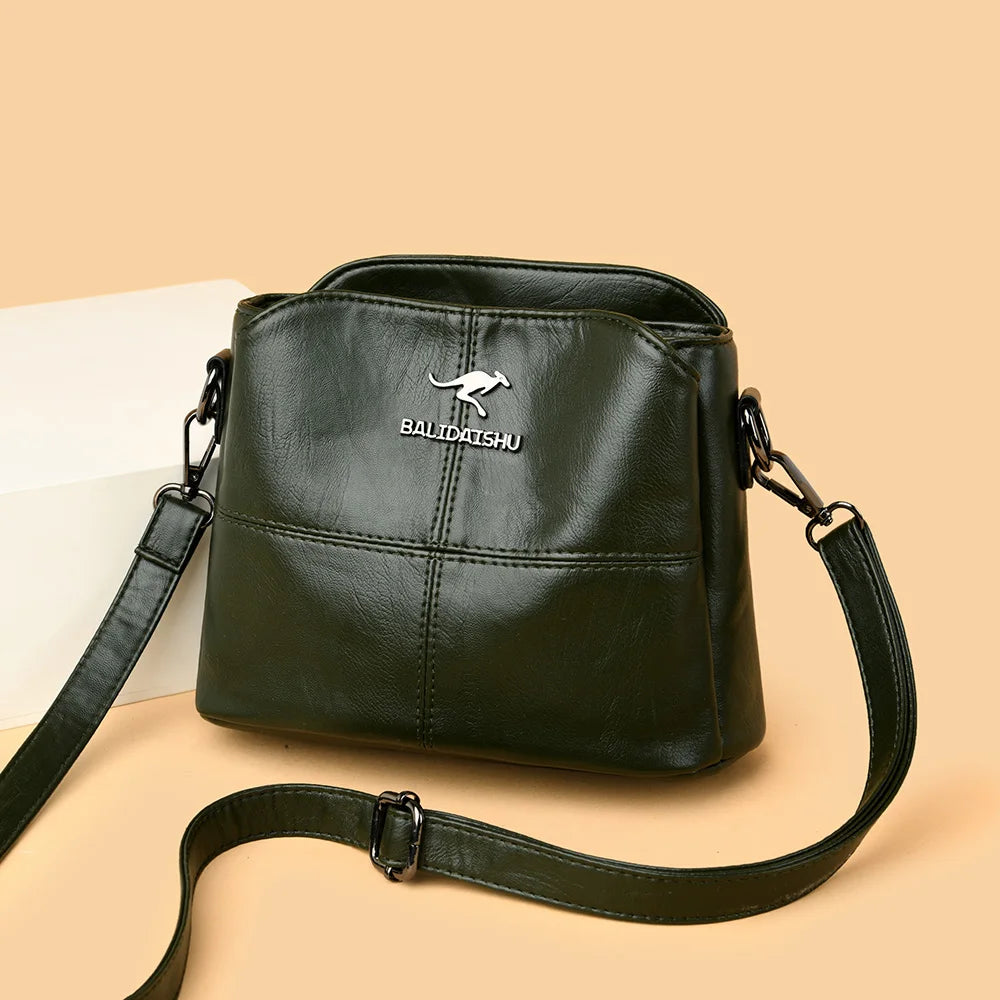 Soft Leather Ladies Shoulder Bags Casual Crossbody Bags for Women