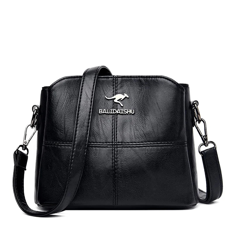 Soft Leather Ladies Shoulder Bags Casual Crossbody Bags for Women