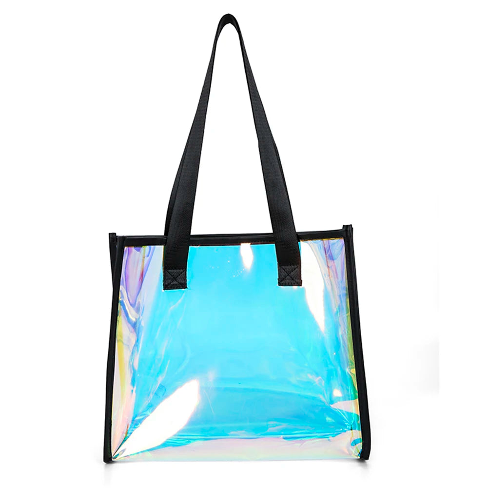 Women PVC Waterproof Totes Travel Shoulder Bags