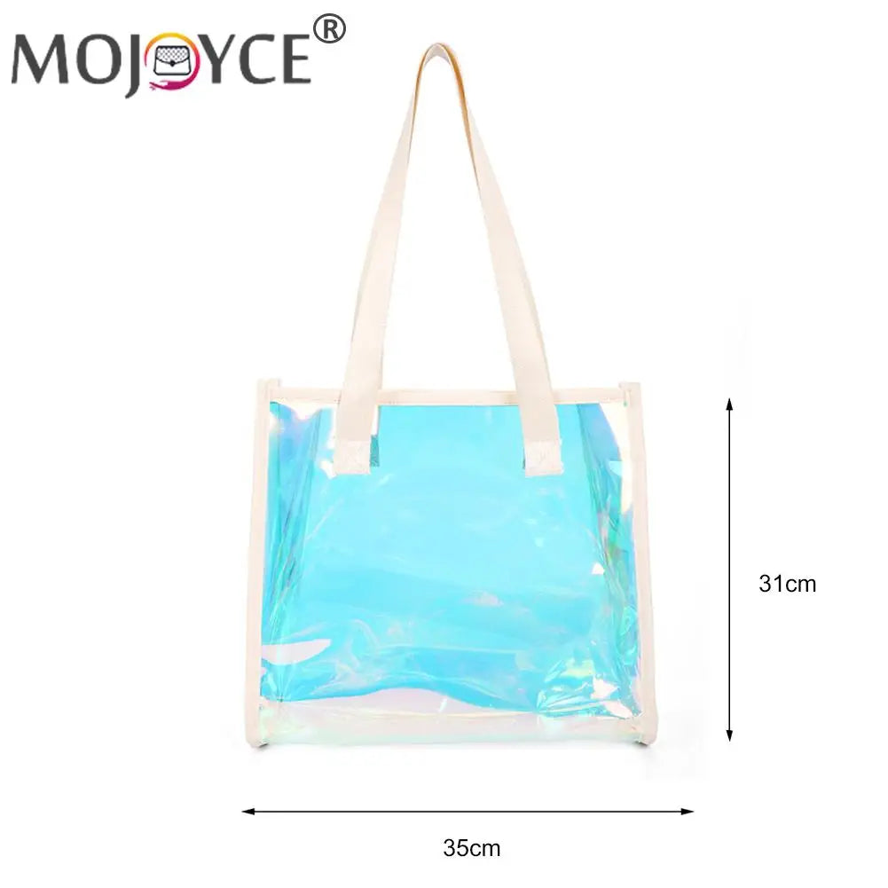 Women PVC Waterproof Totes Travel Shoulder Bags
