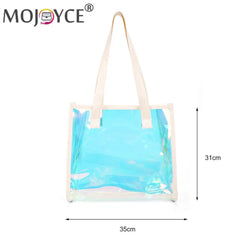 Women PVC Waterproof Totes Travel Shoulder Bags