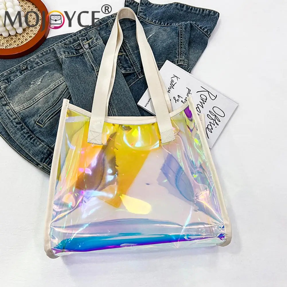 Women PVC Waterproof Totes Travel Shoulder Bags