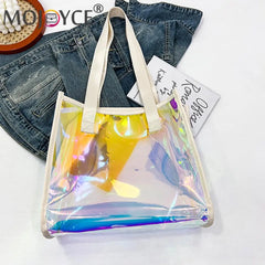Women PVC Waterproof Totes Travel Shoulder Bags