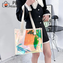 Clear Waterproof PVC Totes - Travel Shoulder Bags