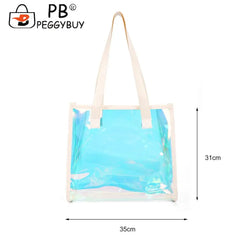 Clear Waterproof PVC Totes - Travel Shoulder Bags