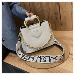 Women's Pu Leather Bucket Bag Crossbody Shoulder Bags