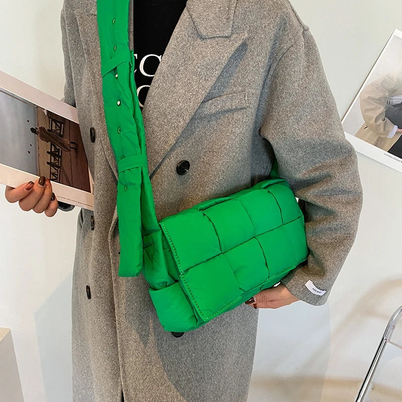 Casual Solid Shoulder Bag for Women, Square Messenger Bag