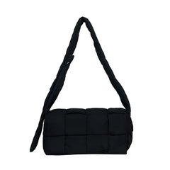 Casual Solid Shoulder Bag for Women, Square Messenger Bag