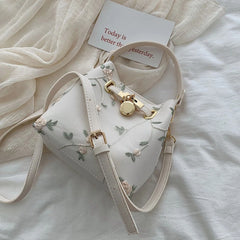 High Quality Crossbody Bag for Women, Floral Bucket Shoulder Messenger Bag